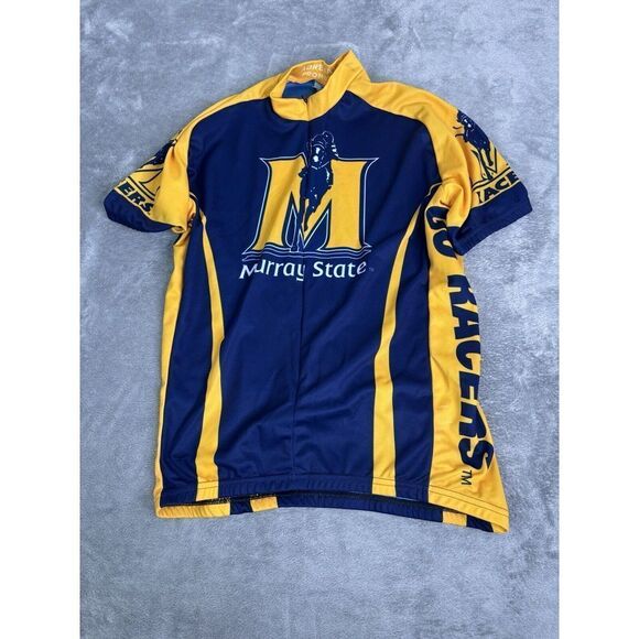 Murray State Racers Cycling Jersey Men's Size Large Blue - Picture 1 of 11